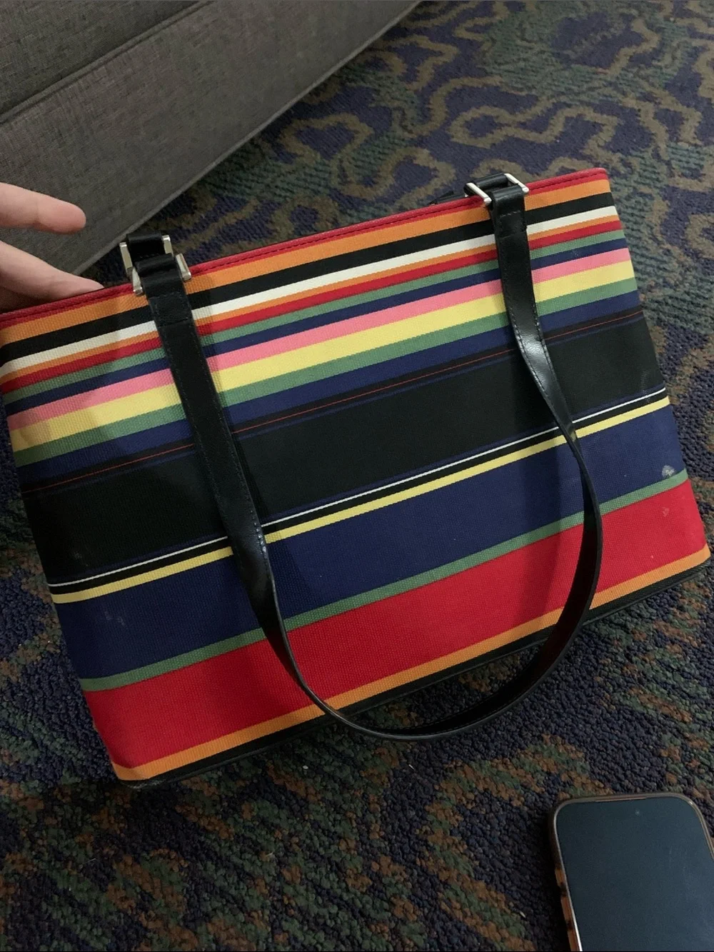 Vintage Kate spade rainbow tote bag